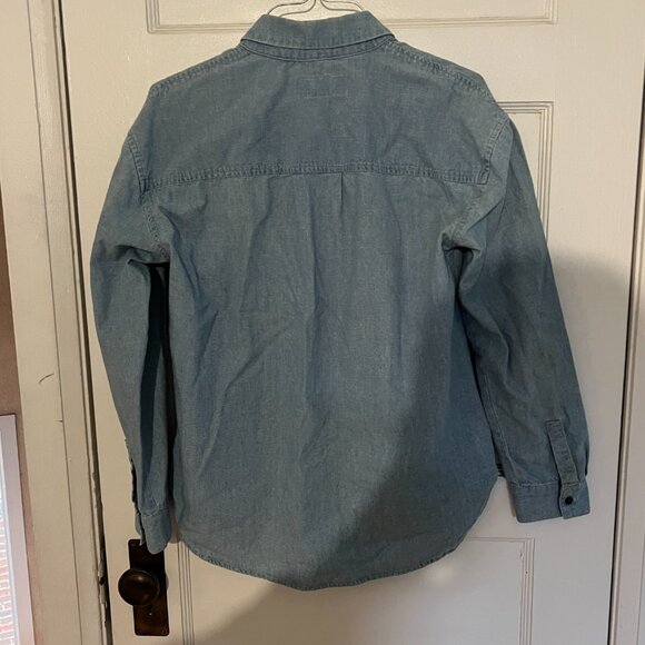 10 Crosby Derek Lam Blue Button Down Shirt - Picture 7 of 8